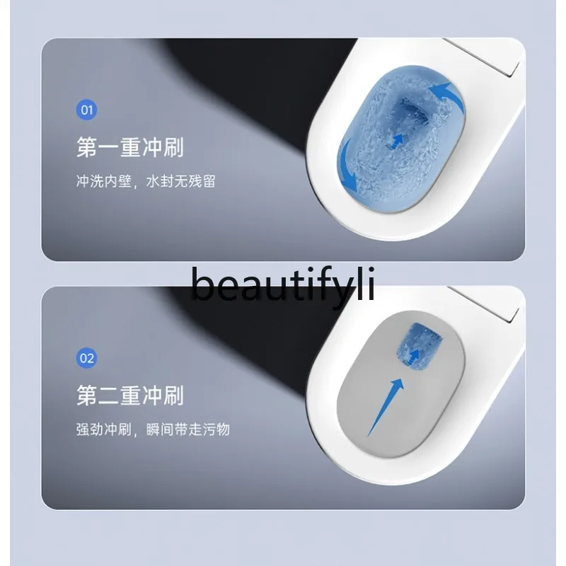 

Large Seat with Built-in Foam Shield Smart Toilet Fully Automatic Home Use 360 Degree