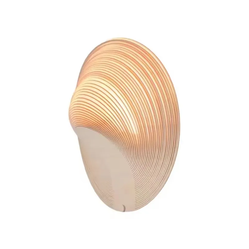 Lampa ścienna w stylu włoskiego projektanta, kreatywna osobowość, modny wystrój domu, lampka nocna, japoński styl wabi-sabi, wiatr. — 2
