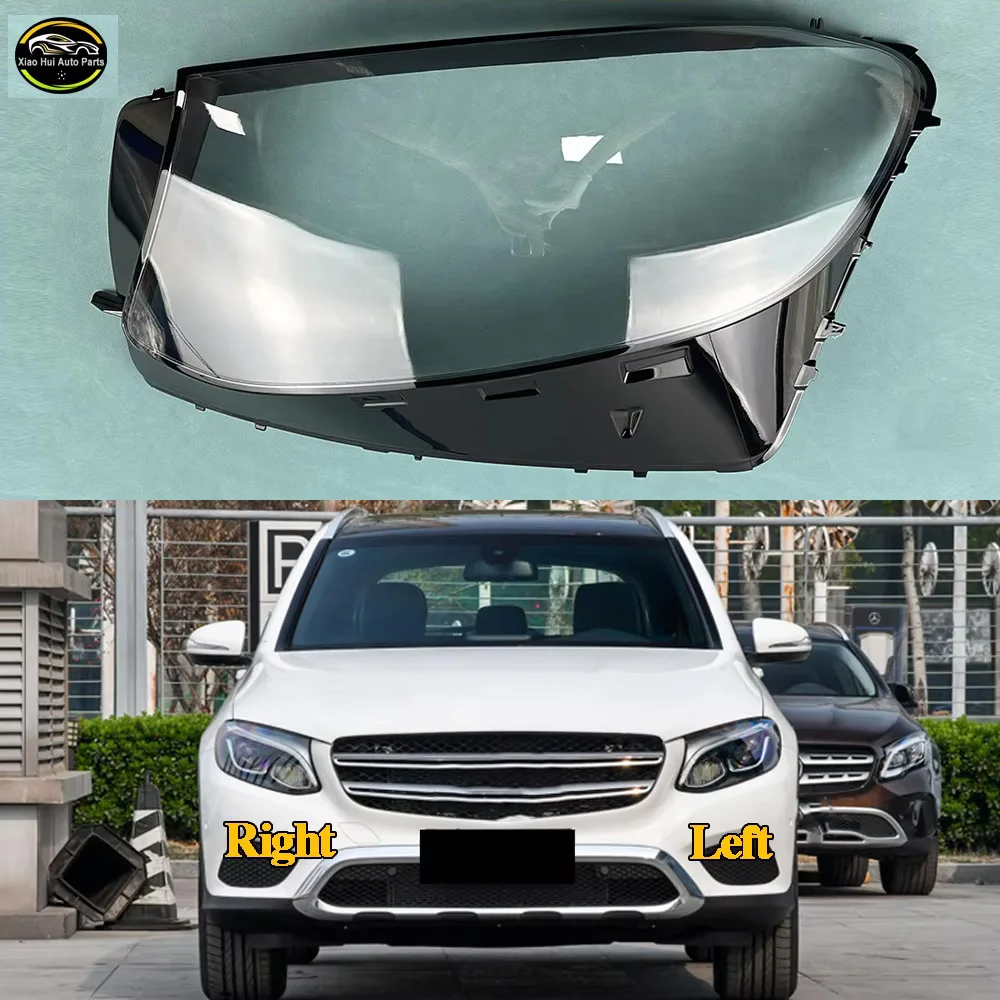 

For Mercedes-Benz GLC W253 GLC200 GLC260 GLC300 2016 2017 2018 2019 Car Front Headlight Lens Cover Auto Case Headlamp Lampshade