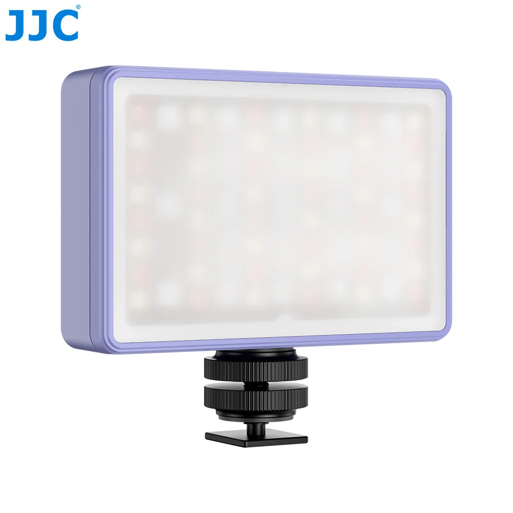 

Магнитный RGB-видеосвет JJC, светодиодный светильник для камеры, 24 режима сцен, CRI 95/2500K-8500K, 2600 мАч, 2 крепления типа Cold Shoe, освещение для фотосъемки