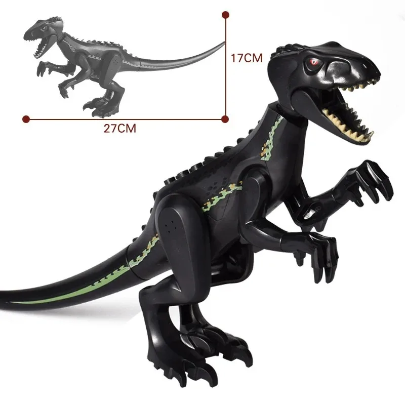 Jurassic Dino World Grote Dinosaurusfiguren Bouwstenen Velociraptor T-Rex Triceratops Indominus Rex Speelgoed voor Kinderen
