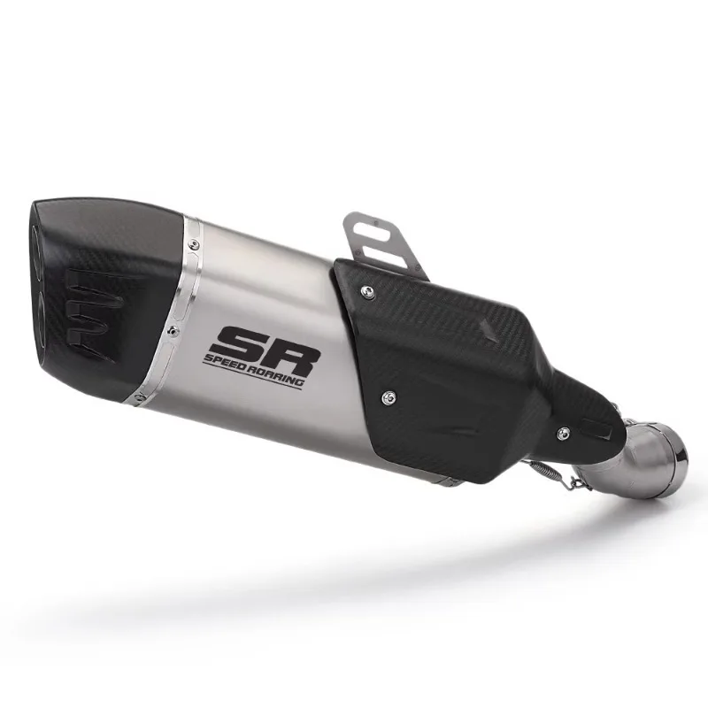 

Slip-on for R1200GS ADV R1250GS Adventure 2013-2023 Motorcycle Exhaust Modify Carbon Muffler With Carbon Cover
