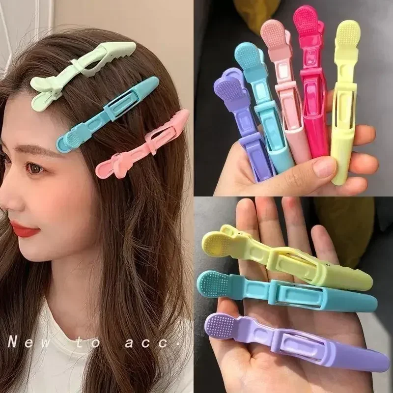5PCS 악어 헤어 클립 헤어 드레싱 클램프 플라스틱 헤어 클로 프로 이발사 클립 살롱 스타일링 헤어핀 헤어 액세서리