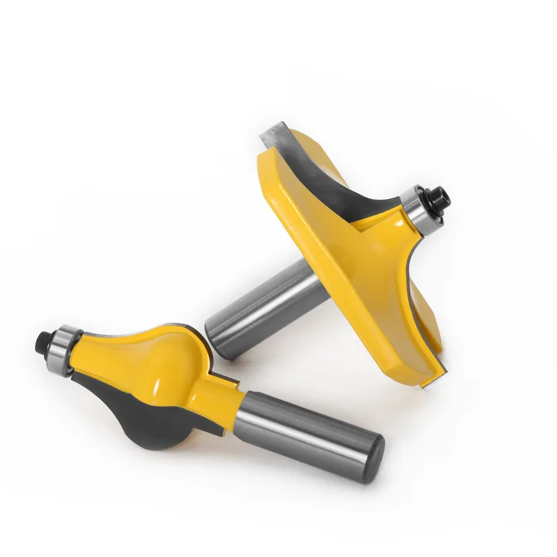 2Pcs High Grade Handrail Molding Router Bits, Woodworking Grooving Tool, Wood Carving Edge Forming Cutters