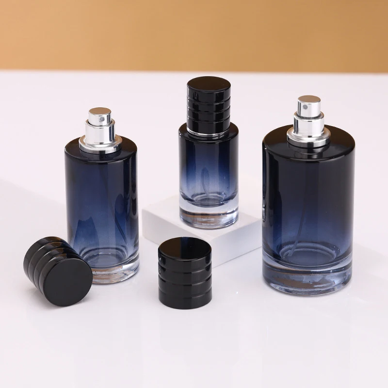 30ml Gradient Color Glass Portable Refillable Perfume Bottle Cosmetic Container Sprayer Travel Cosmetic Classification Tools