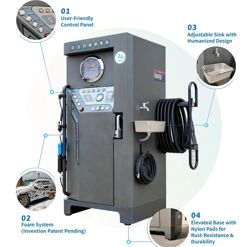 All in One Self Service Car Washer Machine High Pressure Car Washer for Hand Car Wash Equipment