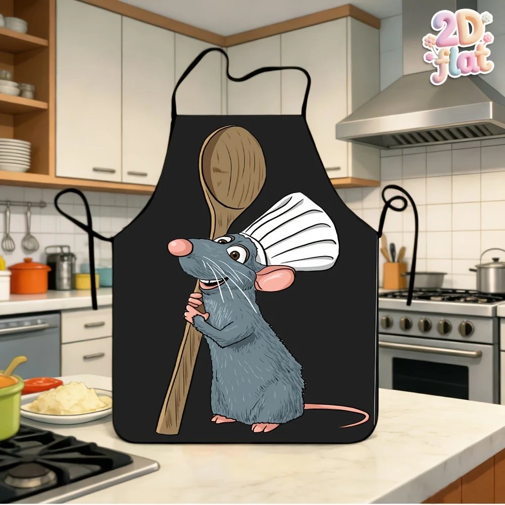 1pc Ratatouille Remy Chef with Giant Wooden Spoon Apron, per