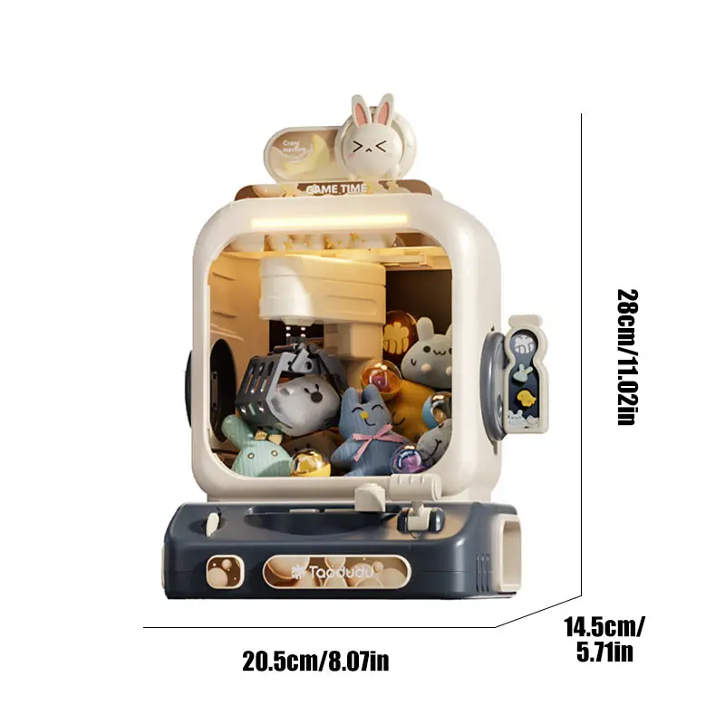 Children\'s Claw Machine Toy Catch Ball Candy Doll Mini Claw Arcade Crane Machine Game Fine Motor Skills Training Interactive Toy