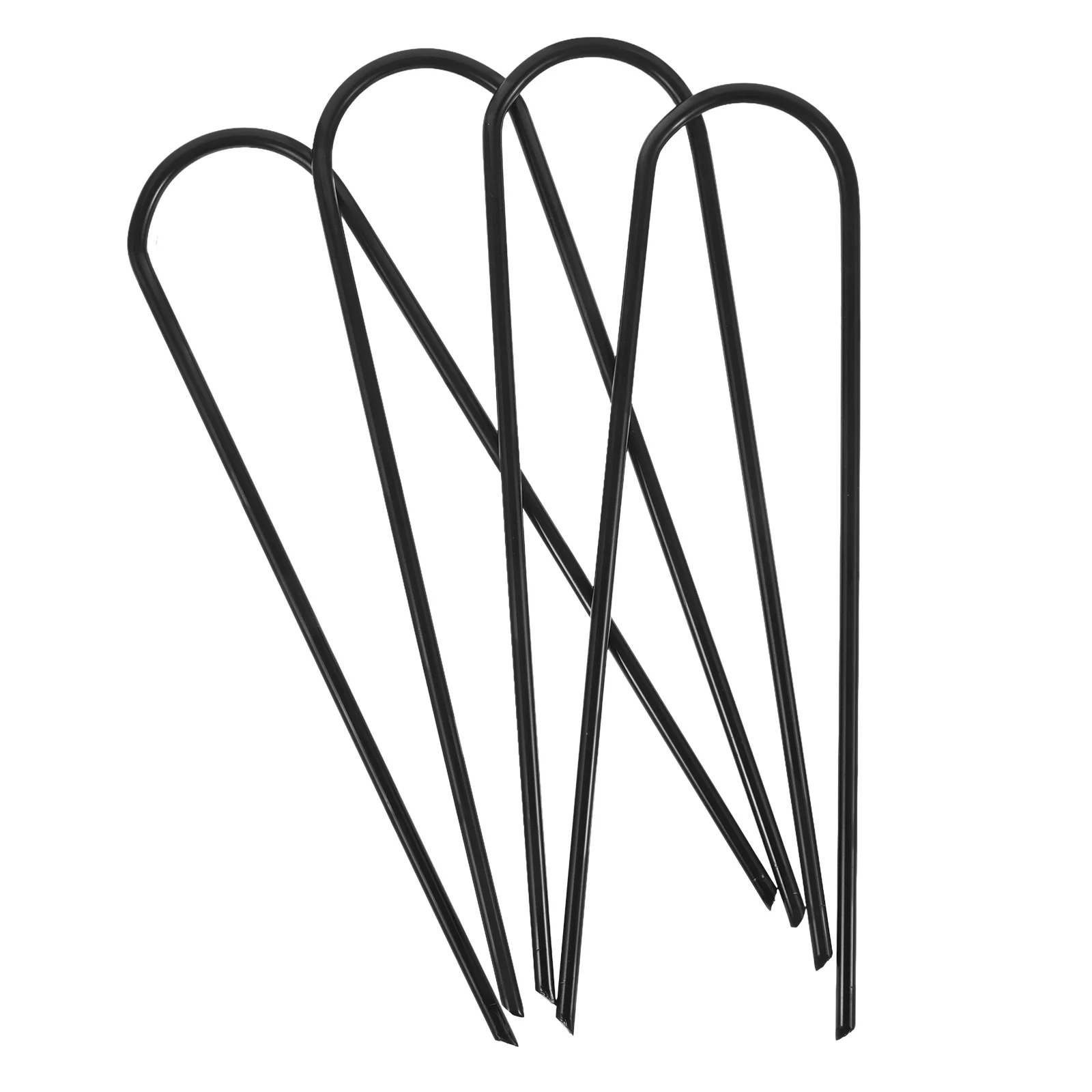 

4pcs Tent Windproof U Stakes Camping Ground Stake Professional Wear-Resistant Outdoor Trampoline Stakes Garden U-Shaped Ground