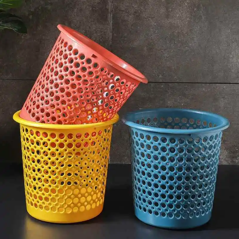 

Large Size Kitchen Batoom Plastic Garbage Can Hollow Design Home Use ABENINO Brand Waste Bin Paper Basket Rectangular ape