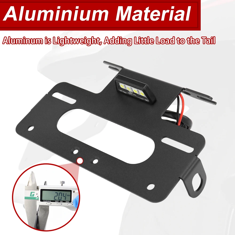 Fotografia 3: Apto para suzuki boulevard m109r m109 m109rs m1800rs 2006-2022 cauda traseira tidy fender eliminator kit suporte da placa de licença