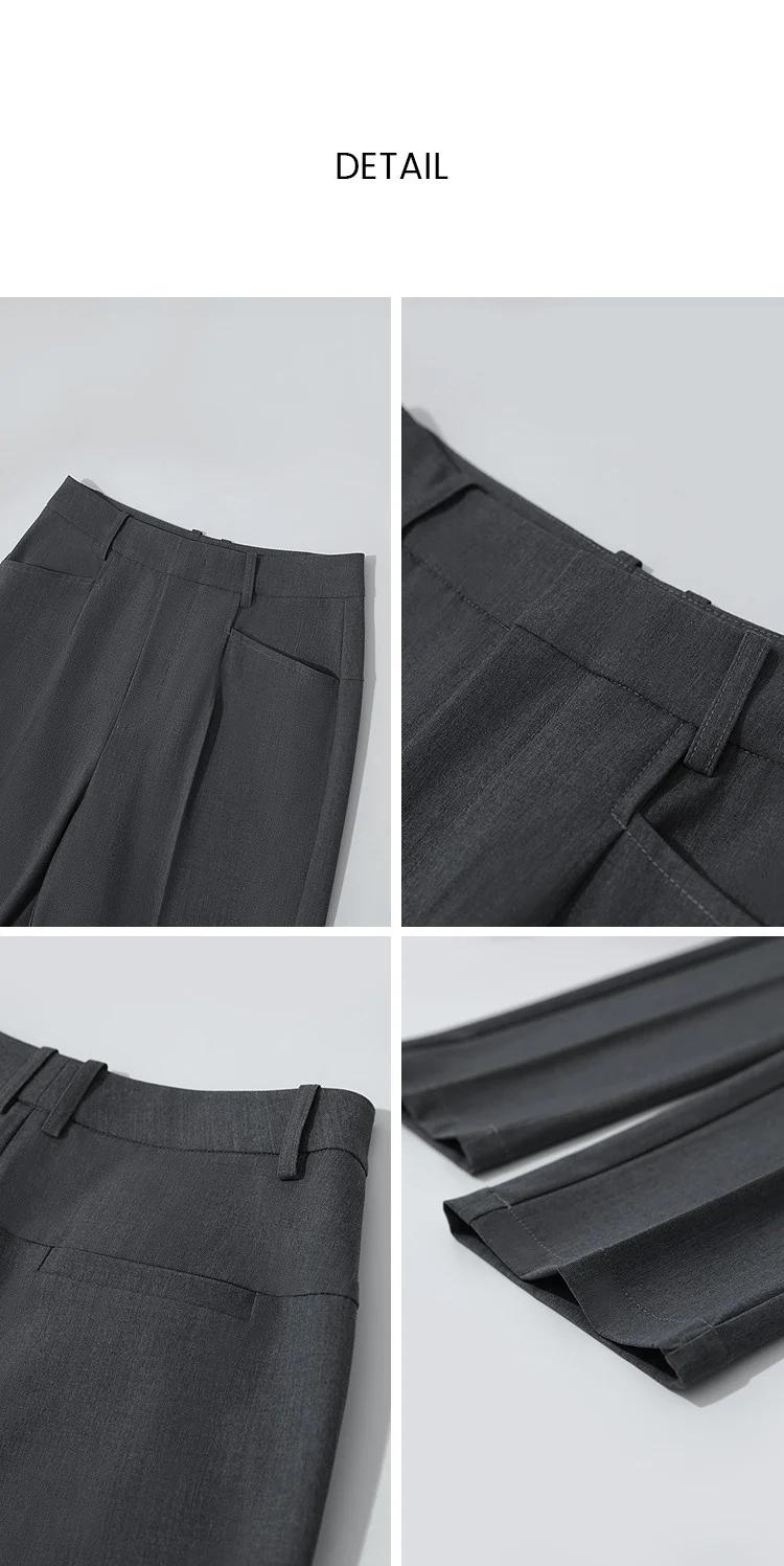Amii Women Pants 2026 Autumn New Commuter Basic Style Tapered Pants Casual Women's Solid Versatile Ankle-Length Pants 12641091