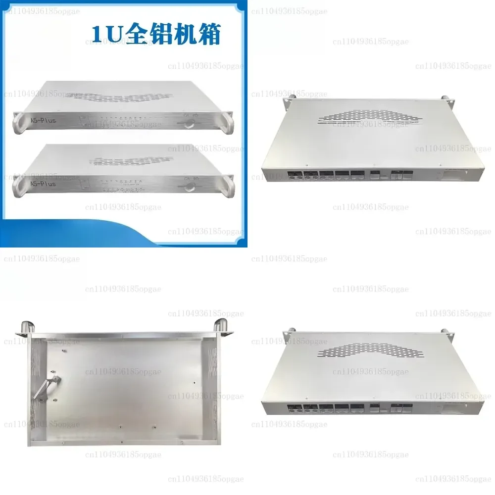All-aluminum 1U Industrial Control Server Chassis 19-inch Aluminum Alloy Industrial Computer Sheet Metal Aluminum Shell