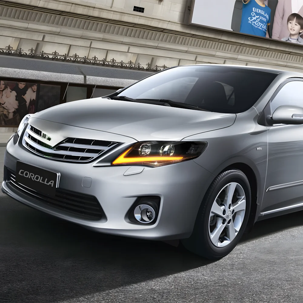

Модернизированные автомобильные передние фонари для Toyota Corolla 2011-2013, авто светодиодные фары в сборе, высокая конфигурация, аксессуары для дизайна Lexus