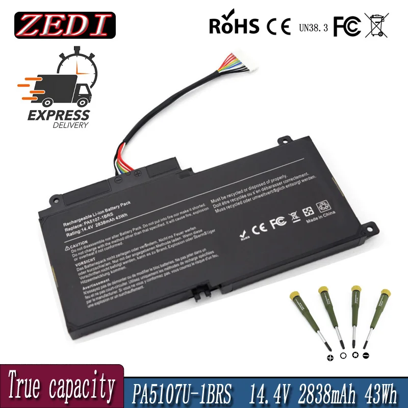 ZEDI NEW PA5107U PA5107U-1BRS Battery for Toshiba Satellite L45 L45D L50 P55 P55-A5312 L55 L55T P50-A P55 S55-A5275 S55-A5294