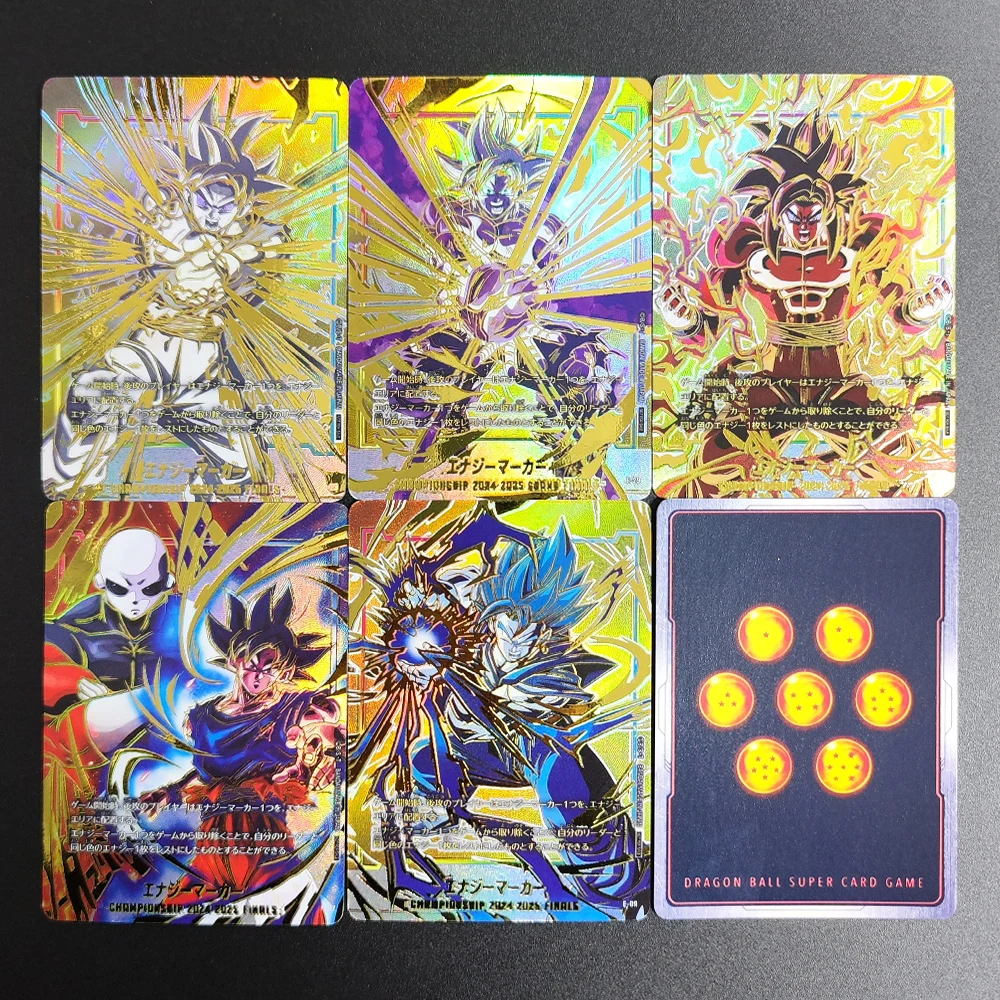 

Dragon Ball 5Pcs Super Card Game Fusion World DIY Textured Holo Energy Marker 2026 JP Goku GT Vegito Collectible Trading Card