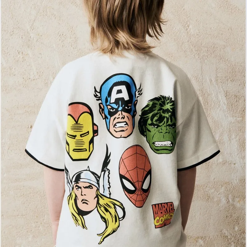 Marvel Boy Sets Clothing Summer Short Sleeved Leisure Tee Shirts +shorts Sets 2pcs Clothing Kids Infant Toddler Boy Outfits image 3