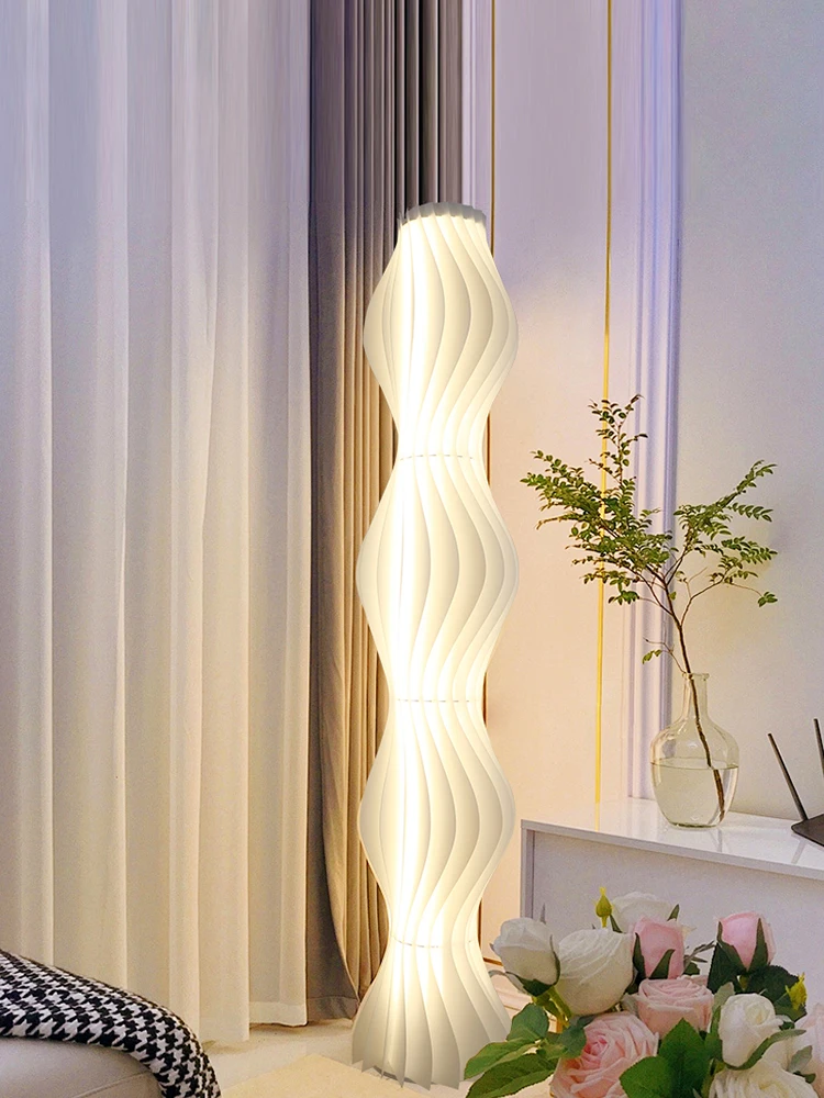 Hula تنورة مصباح أرضي أريكة غرفة المعيشة الشمال الحديثة الحد الأدنى غرفة نوم السرير مصباح أرضي ديكور الضوء المحيط 340 #2