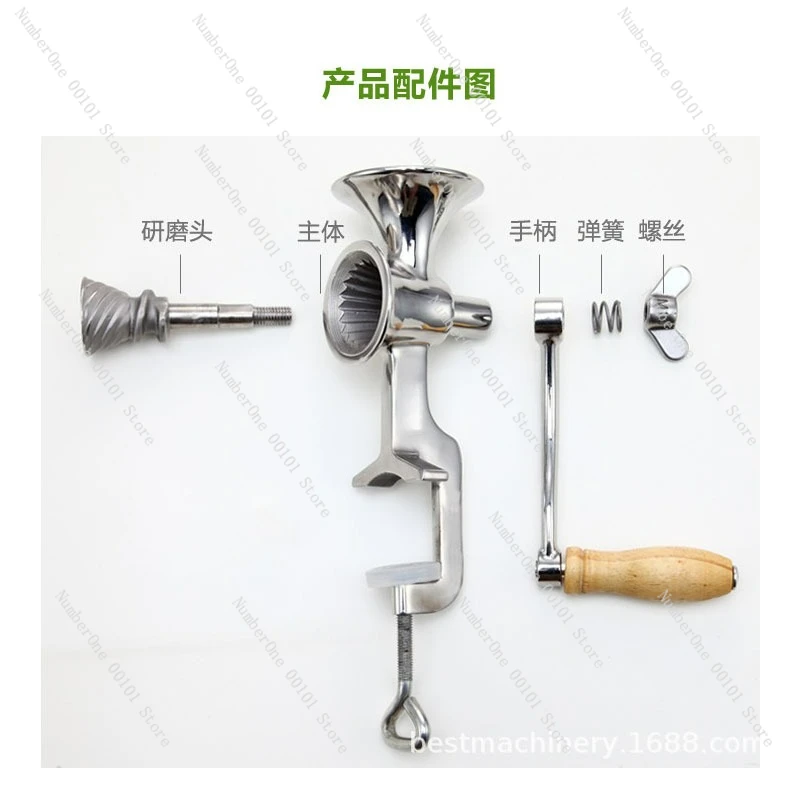 304 stainless steel manual coffee bean grinder hand mill rice pepper seasoning grinder