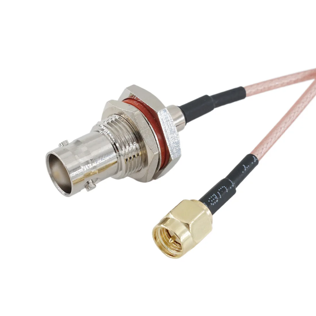 5PCS Coaxial adapter cable BNC female waterproof to SMA male RG316 wire SMA to BNCKY large hexagonal length can be ordered