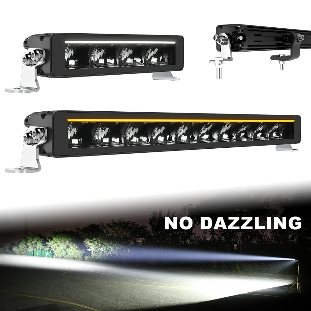 

Hot selling:2025 Newest White Amber Position Lightbar 52 Inch Offroad Car Led Light Bar DRL 4x4 for Jeep Trucks