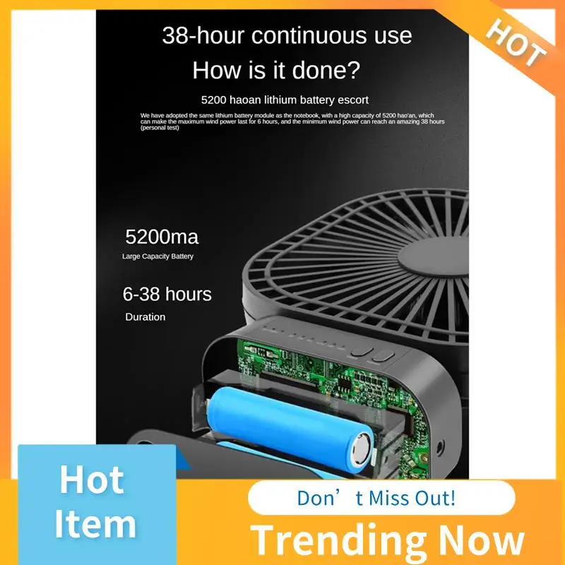 

A69X-Мини Настольный вентилятор Настольный вентилятор с таймером Сильный ветер 3-скоростной 7-скоростной вентилятор Портативный тихий офисный кемпинг Черный