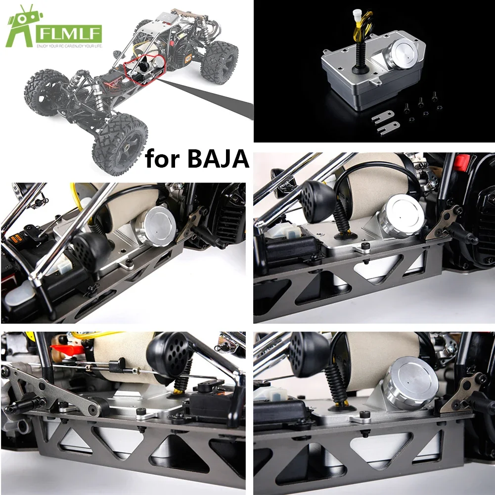 Liga de alumínio cnc conjunto de montagem do tanque combustível à prova de vazamento para 1/5 hpi rovan rofun km baja lt v5 losi f5 rf5 mcd rr5 XS-5 rc peças do carro