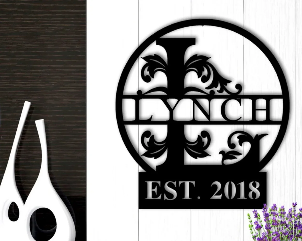 

Personalized Family Name Metal Sign Established Sign Housewarming Gift Door Hanger Wedding Gift Unique Wall Decor For You vape