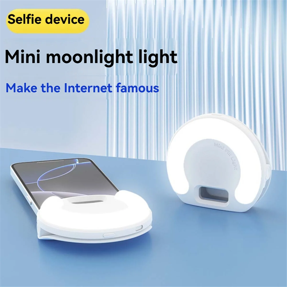 Anillo de luz AAA87 para Selfie, luz con Clip para teléfono móvil, anillo de luz, lámpara para fotografía y vídeo, linterna, luz trasera, carga USB A