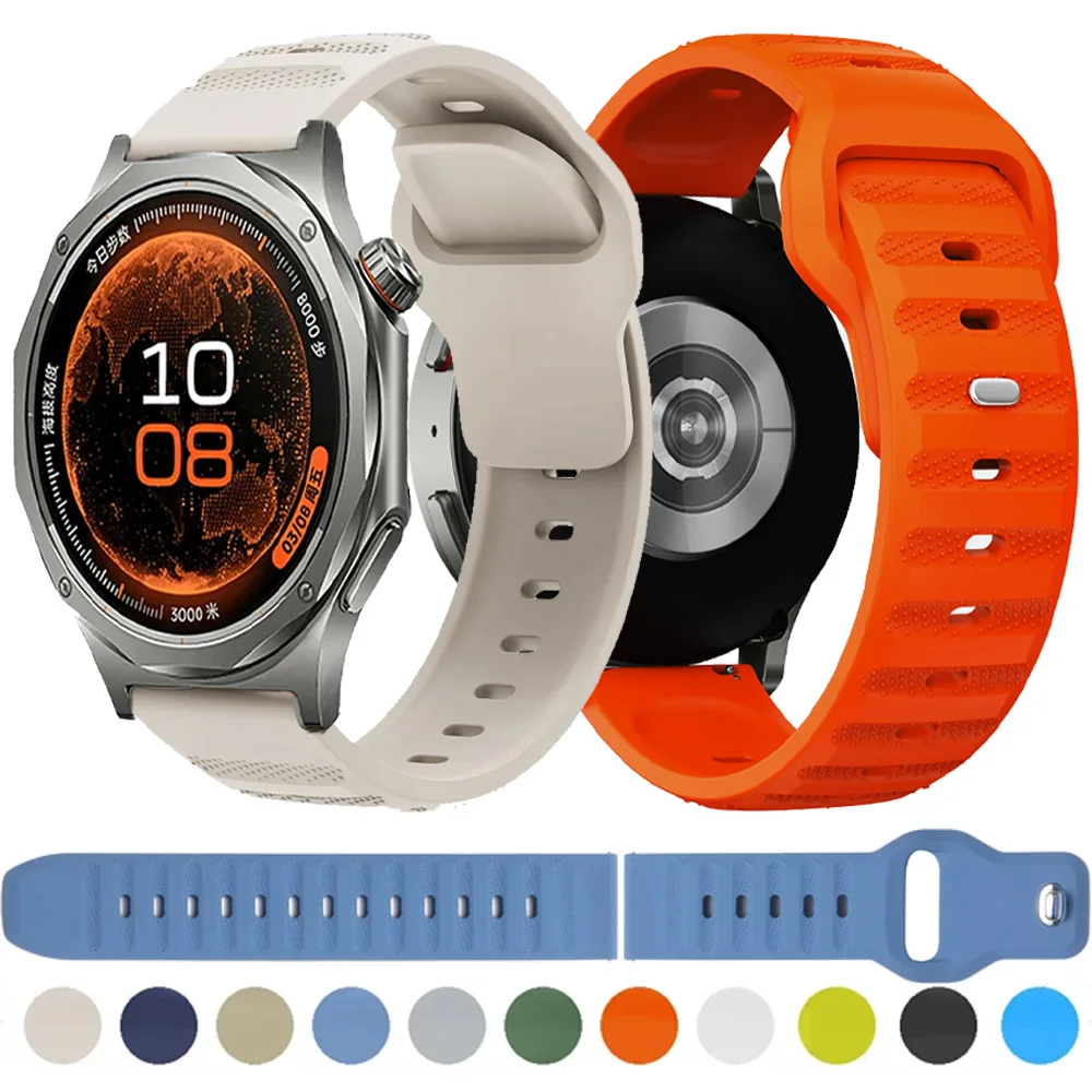 22mm 20mm Silicone Strap For Oneplus Watch 4/3/2/2R/Lite Adjustable Band For OPPO X3/X2/X/S Amazfit Bip Max Balance 3 Helio Belt