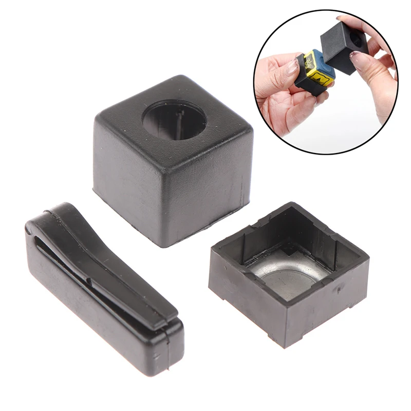 

^*[LA]Pool Billiards Snooker Magnetic Chalk Holder With Belt Clip Cue Chalk Storage Billiard Accessories