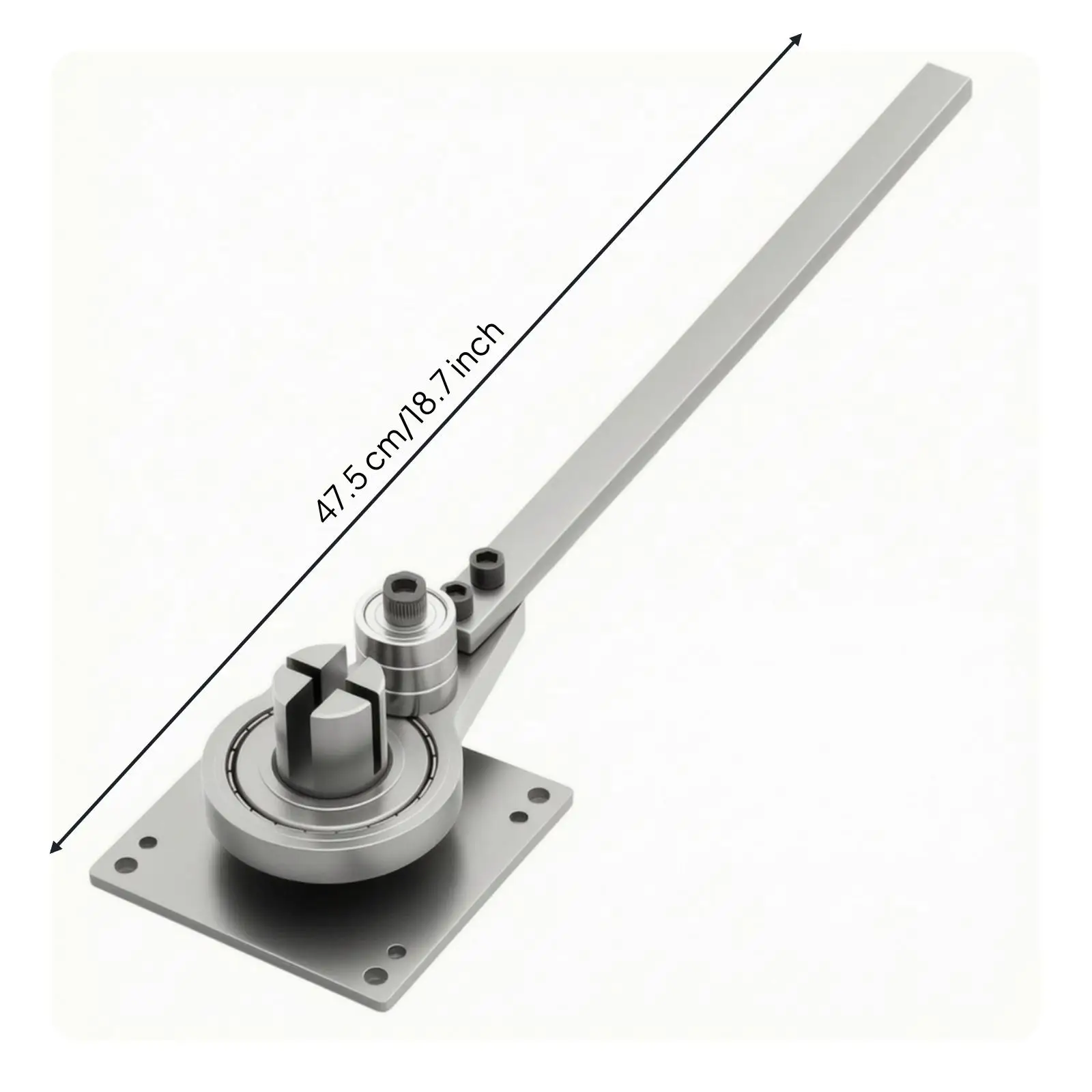 Versatile Manual Bending Machine for Metal Fabrication with Smooth Leverage and Mounting Holes