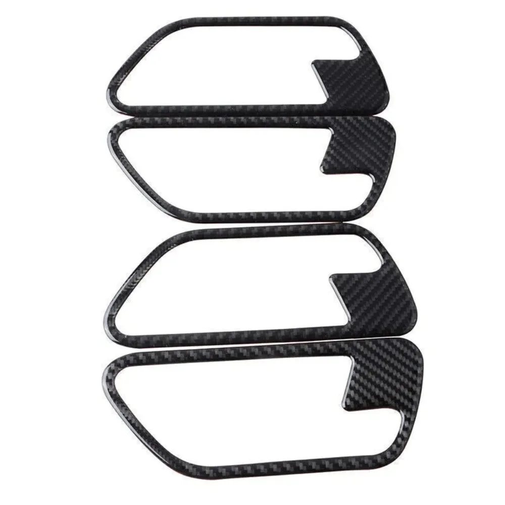 For BMW F30 F34 3series 3GT 18 2013-2018 4x Set Carbon Fiber Car Interior Door Handle Trim Door Stickers view 3