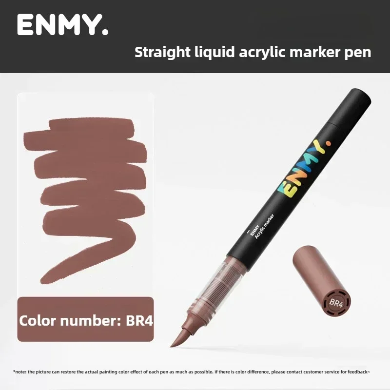 ENMY Black Box Direct Flüssige Acrylmarker mit Papier, 24–80 Farben, weicher Kopf, bunter Malstift, DIY-Farbmarker