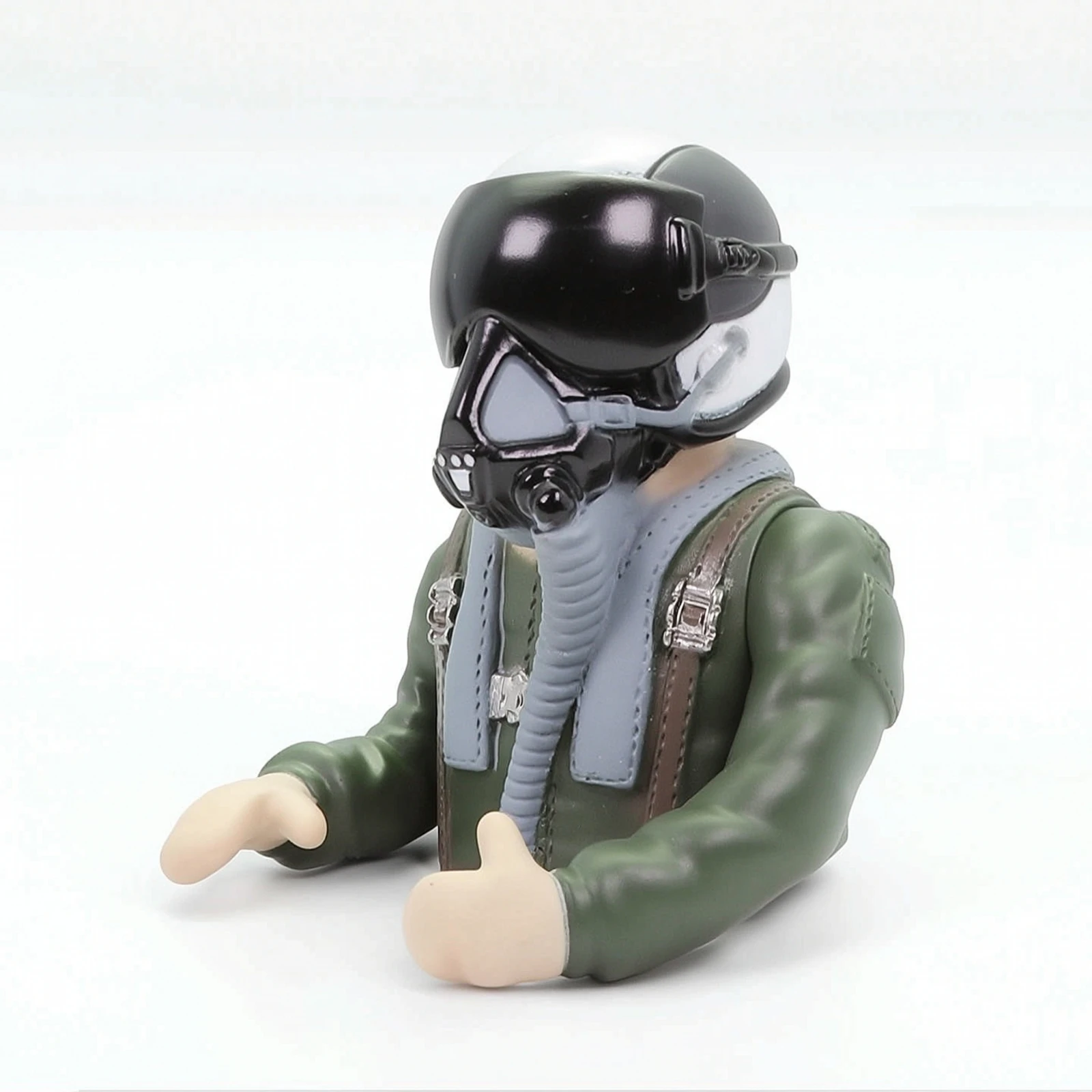 RC Pilot Figure with Goggles Realistic Miniature Pilot Torso Figurine Versatile Long-Lasting for Modelers, Cockpits, Displays