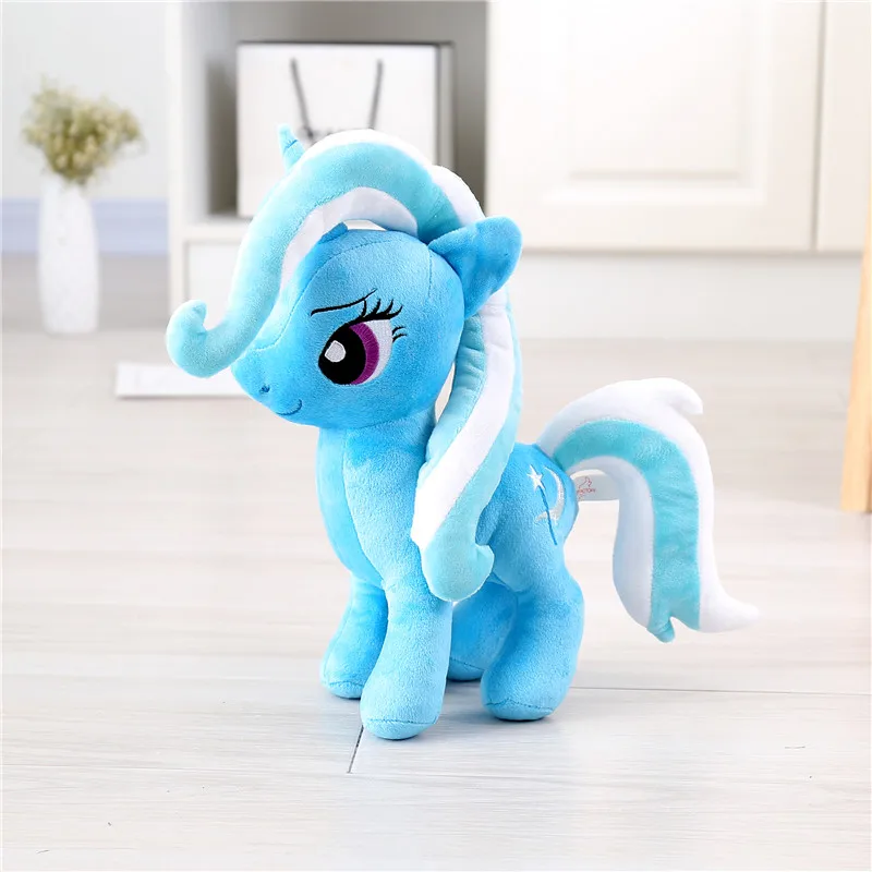 Muñeco de peluche de dibujos animados para niños, juguete de 30CM con diseño de caballos, Princesa, Luna, Trixie, a la moda