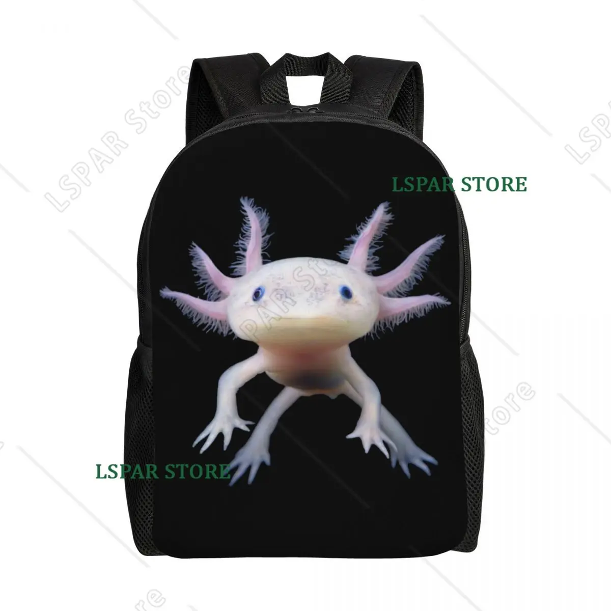 

Customized Cute Axolotl Backpack Men Women Fashion Bookbag for College School Salamander Animal Bags