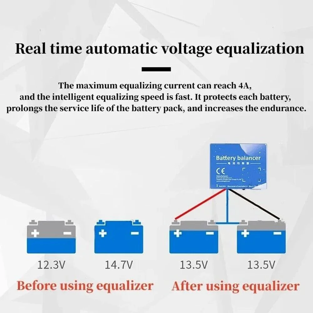 1PC Battery Equalizer 24V Reverse Polarity Protection Solar System Battery Equalizer Balancer Battery Equalizer