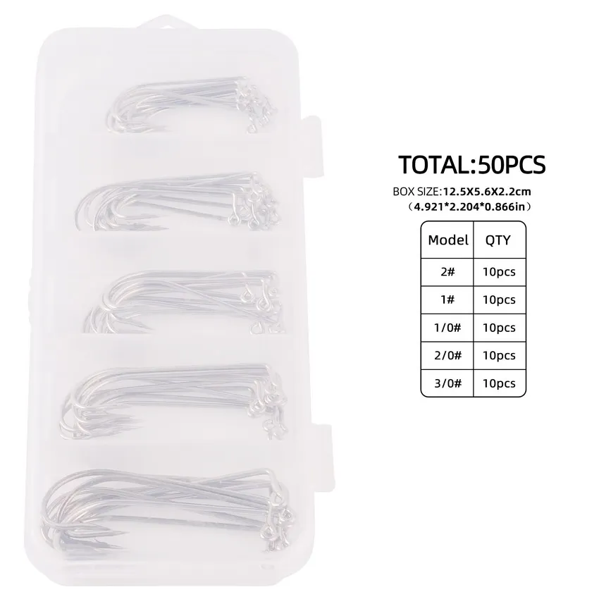 50pcs/box Fishing Hooks 90 Degree Jig Fly Tying Strong Wire Saltwater Freshwater Fish Hook Aberdeen Jig Fishing 1 2 1/0 2/0 3/0#