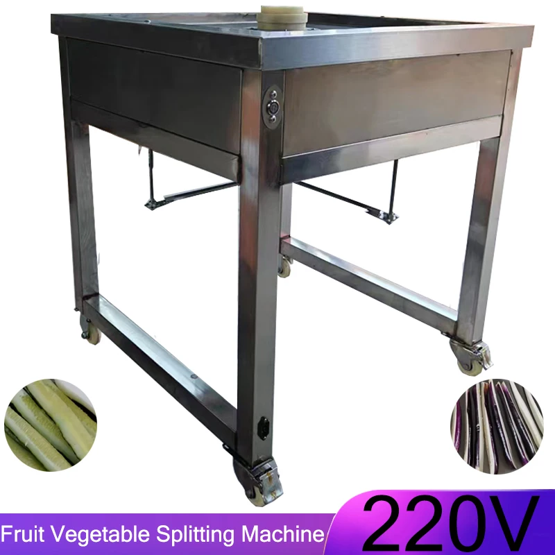 Industrial Pickled Cucumber Cutting Splitting Machine Automatic Eggplant Potato Wedge Segmenting Machinery Fruit Splitting