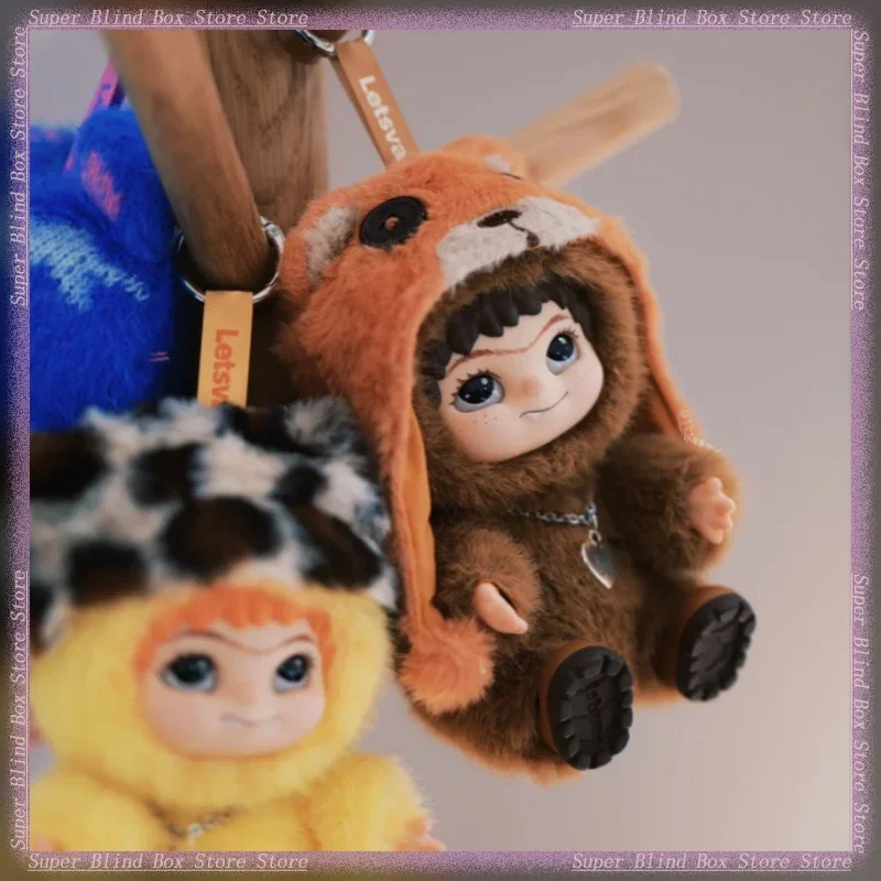 Caja ciega misteriosa Letsvan Wakuku genuina, colección de felpa para fiesta divertida y peluda, juguete para niños, estatuilla Kawaii, muñeca, regalo sorpresa