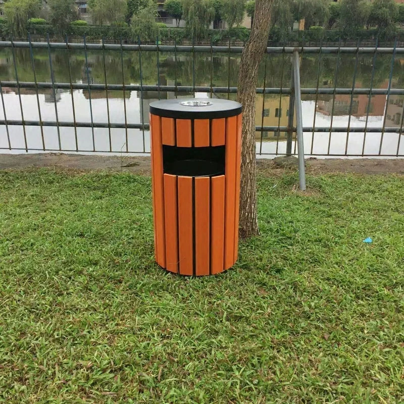 

Корзина для кожуры для домашней мебели, сортировочный мусорный бак, школь сантехники на открытом воздухе, community парков из стали и дерева, большой размер.