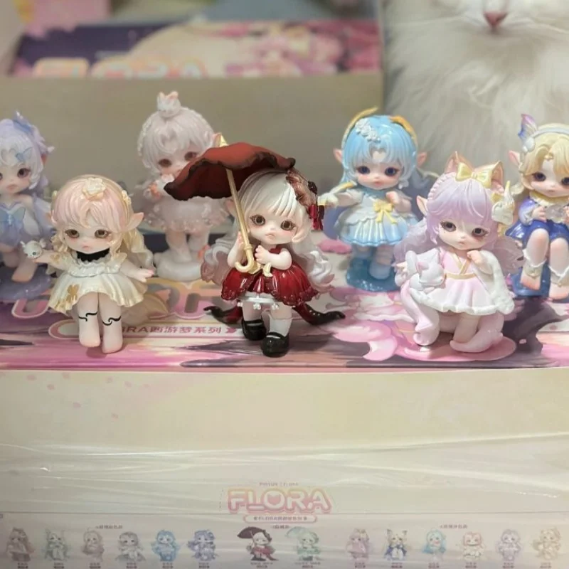 

Подлинная серия Flora Journey To The West Dream, слепая коробка, милая кукла Kawaii, аниме, периферийные устройства, праздничный подарок, дизайнерские игрушки Gk