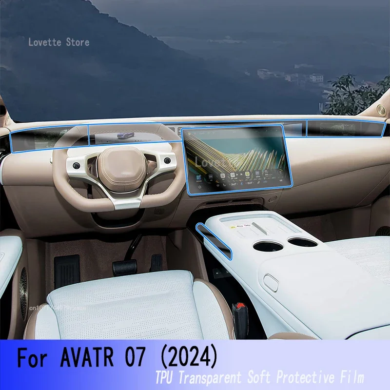 

For CADILLAC XT5 2025 Car GPS Navigation Instrucment Protective Air LCD TPU Screen Anti-Scratch Film Fitting PPF Sticker PPF