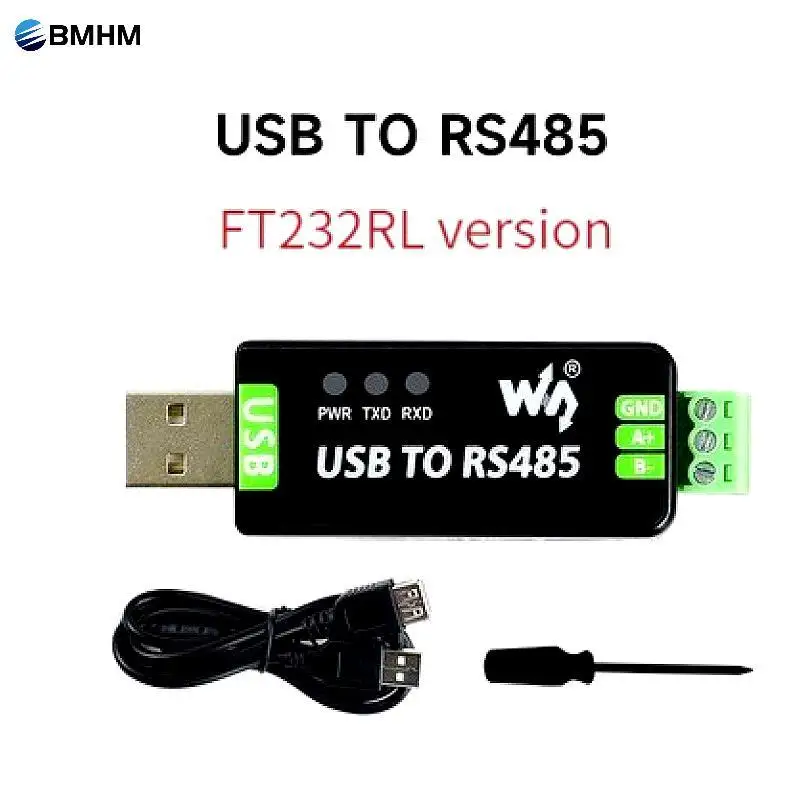 Oryginalny przemysłowy USB do RS485 konwerter szeregowy półdupleks FT232RL moduł komunikacyjny CH343G przemysłowy Win8 10 Linux Mac