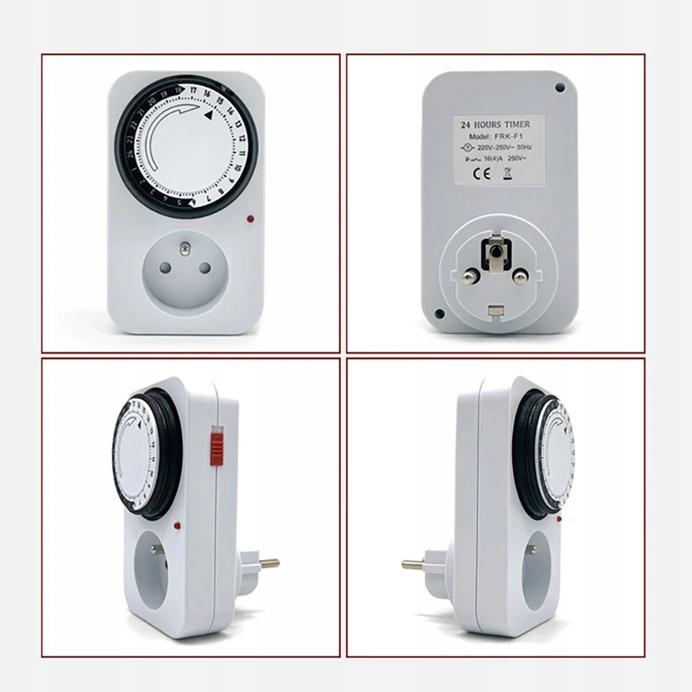 24 Hour 230V 16A  Programmable Mechanical Timer Switch Universal Socket Timer Europe Plug EU plug