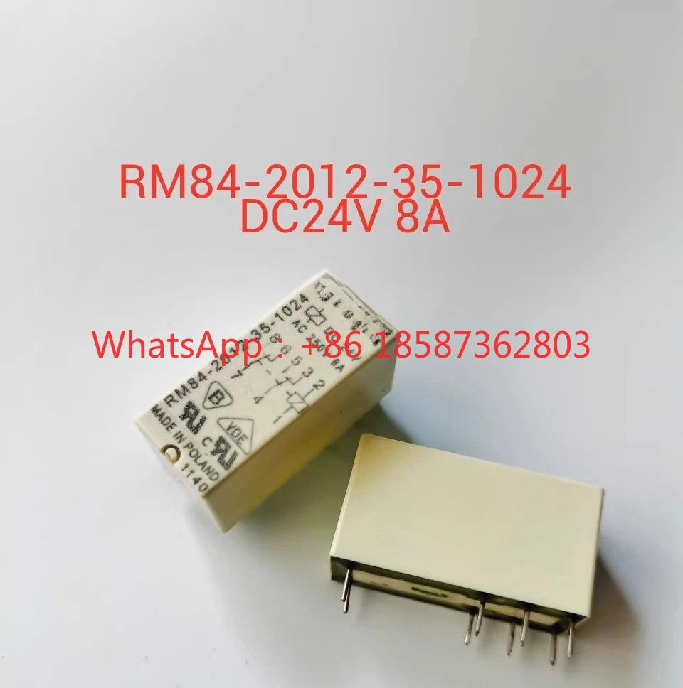 1PC RM84-2012-35-1024 Relpol 2C/8A 24V Relay Brand New Original Genuine