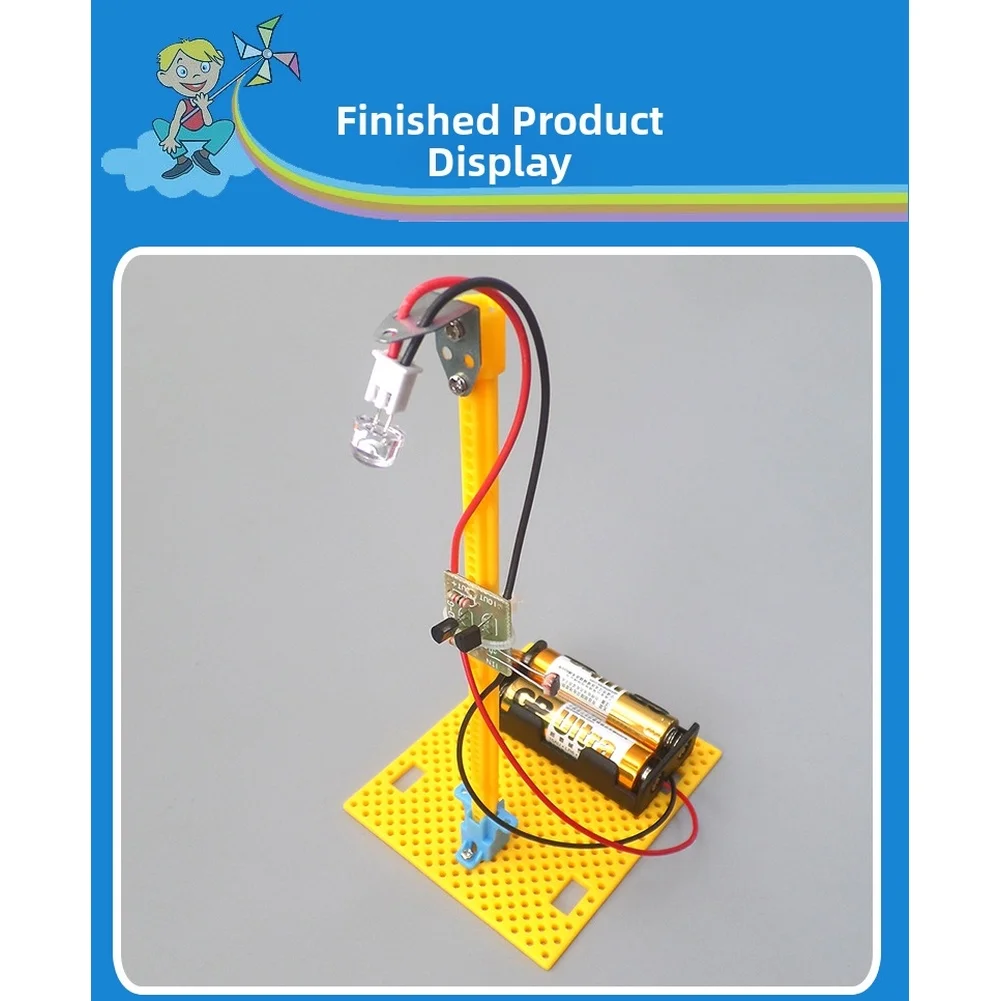 DIY Night Light Kit with Photoelectric Sensor for Children Science Experiment and Basic Electronics Understanding