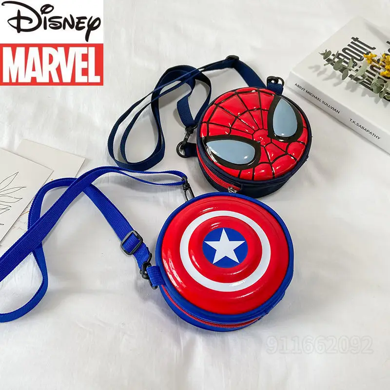 Disney Marvel Spider-Man New Children's Oblique Bag Cartoon Fashion Boys and Girls One-shoulder Oblique Bag Cute Boy Coin Purse