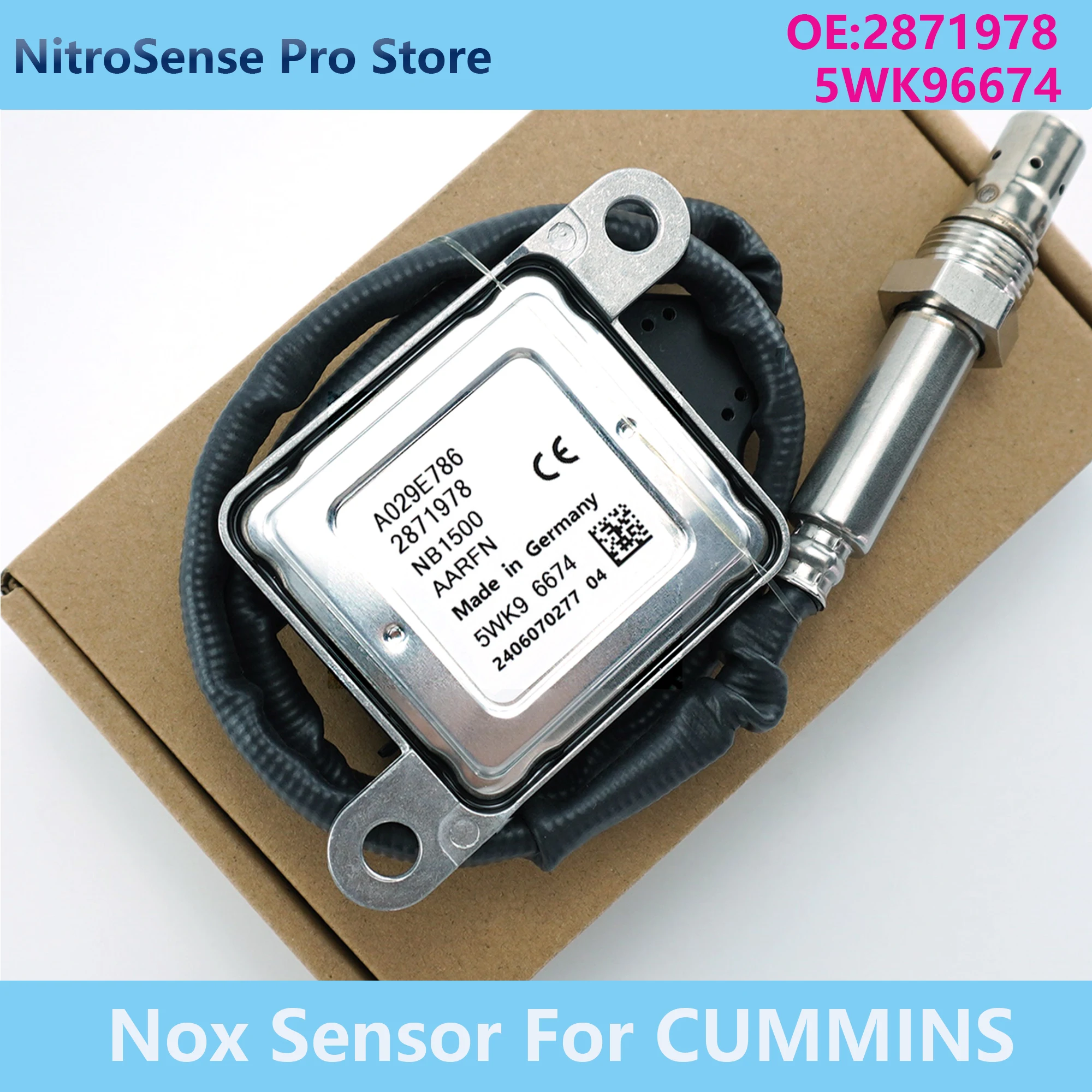 

Датчик оксида азота (NOx) 5WK96674 5WK9 6674 2871978 для системы снижения выбросов Cummins SCR